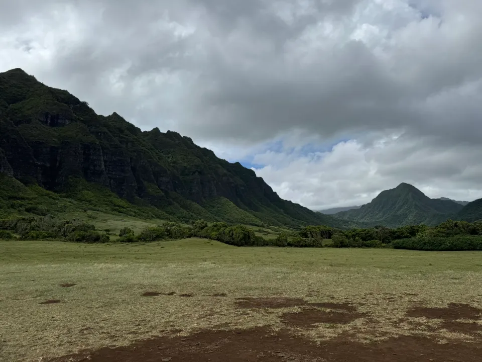 クアロアランチの草地と渓谷